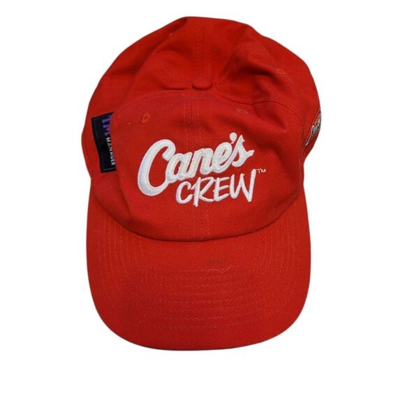 Cane's Crew Unisex Red Training Manager Baseball Hat OS - Picture 1 of 7